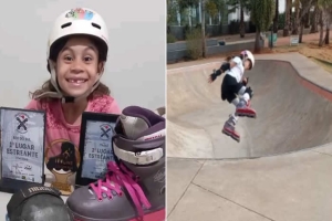 Londrinense de apenas 7 anos é campeã brasileira de Patins Street