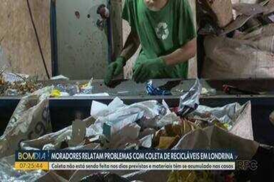 Persistem as Críticas à Coleta de Material Reciclável em Londrina