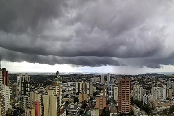 Semana em Londrina terá chuvas isoladas e possível queda nas temperaturas.