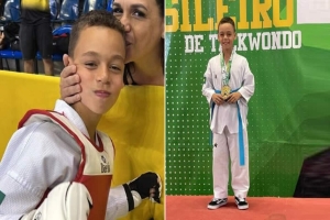 Atleta londrinense de 10 anos é campeão brasileiro de taekwondo