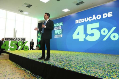Governador sanciona lei que reduz IPVA no Paraná