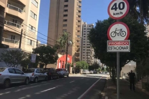 Ciclofaixa da Rua Paranaguá é estendida até a Avenida JK, em Londrina