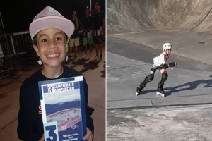 Londrinense de 8 anos conquista vaga para mundial de Patins Street