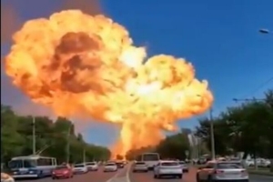 Depósito de gasolina explode e deixa dezenas de feridos em Volgogrado, na Rússia