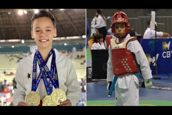 Londrinense de 11 anos é bicampeão paranaense de taekwondo