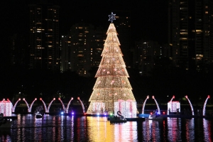 Cerca de 10 mil pessoas prestigiaram a passarela da Árvore de Natal no fim de semana