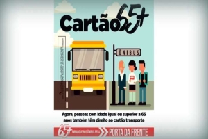 Pessoas com 65 anos ou mais poderão retirar o Cartão 65+ de ônibus em Londrina